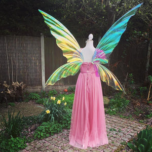 Extra large tall iridescent fairy wings 